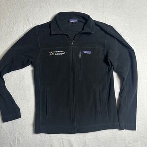Patagonia Better Sweater Full Zip Fleece Jacket Mens Small Black Google Logo
